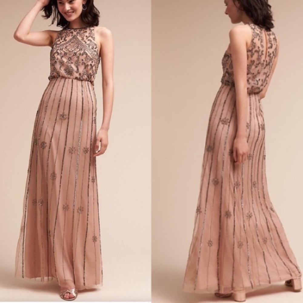 BHLDN / Anthropologie Amada Dress / Sequin Gown